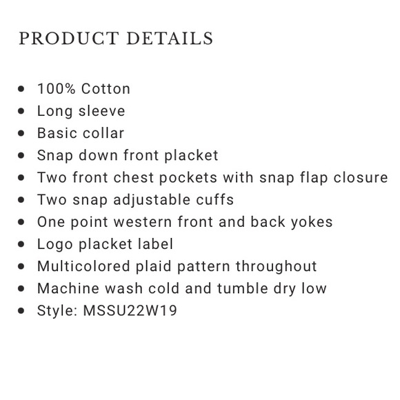 ✨ Moonshine fire started long sleeve plaid button down. - Picture 4 of 8